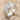 Rose ribbon wedding ring product photo in polished silver