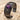 Amethyst Rococo Shell Bracelet, black rhodium, product view