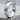 Moon surface crater ring, polished silver product view