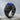 Faravahar Lapis Shoulder Ring, black rhodium, angled product photo