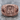 Santa Muerte Garnet Band Ring, rose plated silver, front view