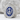 Khanda Blue Enamel Pendant, polished silver, product view