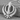 Khanda Sculpted Blade Pendant, polished silver, angled product photo