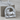 Corgi Garden Gate Pendant, polished silver, front view
