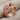 Garnet Fourfold Puzzle Ring in rose gold, studio product photo