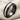 Ivory Inset Ring in black rhodium plated studio view