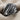 Black Enamel Claw Ridge Ring, black rhodium plated product photo