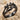 Three Woven Branch Ring, black rhodium, angled studio photo