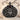 Medusa Garnet Crest Pendant, black rhodium plated product view
