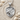 Acorn Sapling Roots Pendant, polished silver finish front view