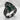 Lancet Enamel Screen Ring in black rhodium plated finish