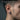Kitsune Fan Stud Earring, oxidized, worn on model ear