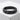 Thin Wave Ring in black rhodium, front product view