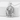 Griffin Keystone Arch Pendant in polished silver finish