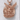 Nesting Heron Pendant in rose gold finish, front view