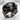Ram Skull Double Curl Ring, black rhodium plated, three-quarter product view