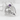Bird Skull Amethyst Arch Pendant, polished silver product photo