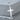 Baptism Christening Cross Pendant, polished silver, front product photo