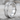Herringbone Enamel Stacking Ring, polished silver, studio product photo