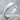 Hammered Rope ID Bracelet, polished silver, studio product view