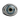 Evil Eye Satin Gaze Ring, oxidized silver, front view on white