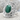 Malachite Arabesque Frame Ring, polished silver, product photo