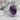 Amethyst Iris Shoulder Ring, polished silver, three-quarter product view