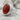Carnelian Lancet Gallery Ring in polished silver finish