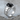 Onyx Overlapping Armor Ring, polished silver, studio product photo