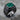 Malachite Block Terrace Ring in black rhodium plated finish