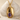 Amethyst Corner Fold Pendant, gold vermeil, front view