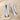 Alternating Cove Drop Earring, polished silver, studio product photo