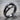 Bobcat Claw Arch Ring, black rhodium plated, studio product photo