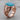 Turquoise Rearing Horse Ring, rose gold, side view showing horse motif