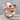 Moonstone Spinel Crescent Arc Ring in rose gold plating, front view