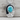 Turquoise Canyon Ledge Pendant, polished silver product photo