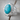 Turquoise Sunburst Concho Ring, polished silver product view