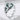 Bee Clover Seal Ring, product photo in polished silver