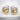 Great Wave Crest Studs Earring — 18K Gold Vermeil, two-tone finish, front view