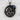 Great Wave Fuji Hollow Pendant — 18K Gold Vermeil, black rhodium plated, front view product photo