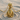 Buddha Lotus Pendant, gold vermeil, product photo on sand