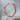 Bamboo Segment Hoop Earring, rose gold, product photo on stone