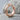 Dual Line Grooved Hoop Earring, rose gold, product photo on stone