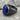Acacia Lapis Lazuli Ring, black rhodium, side view on stone
