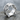 Molten Drip Ring, polished silver, angled product photo