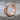 Cracked Rock Brutalist Hoop Earring, rose gold, product photo on stone