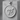 Interlocking Venus Mars Medallion Pendant, polished silver, front product photo