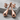 Molten Drop Earring, rose gold, angled product view on stone