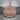 Holy Trinity Pendant, rose gold, front view on wood