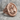 Praying Virgin Mary Ring, rose gold, angled view on stone